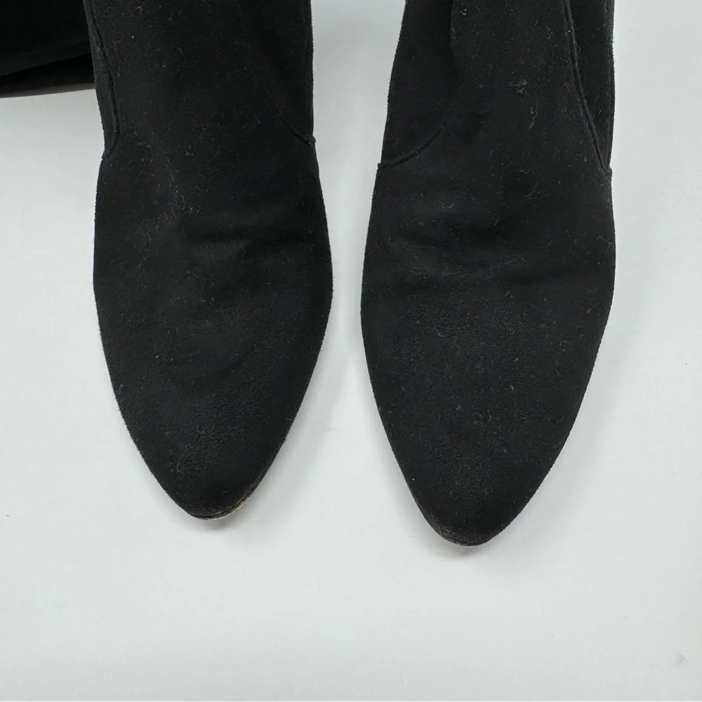 Stuart Weitzmen Black Vidaland 100MM Suede Over-the-Knee Boots